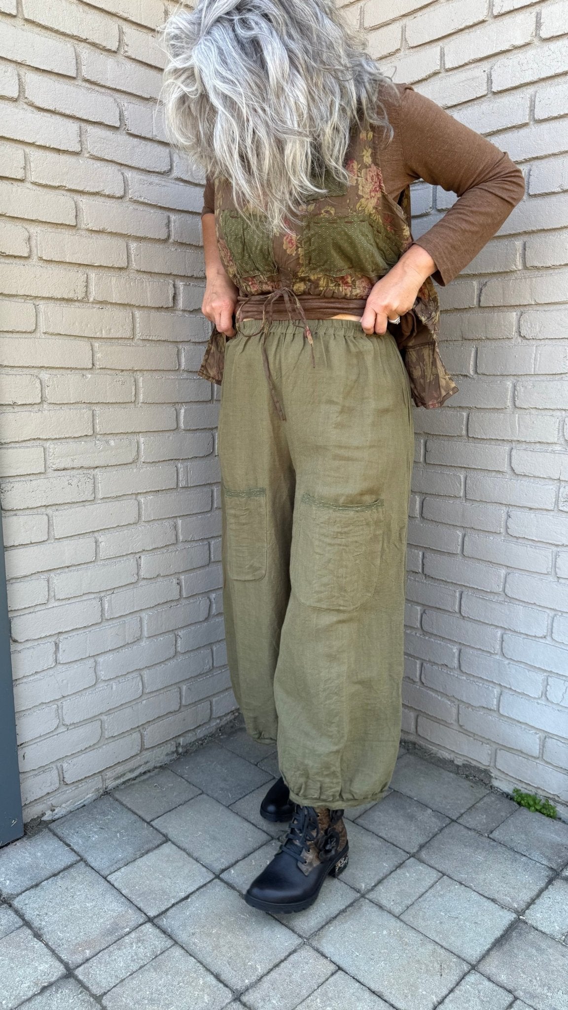 Gus Pant in Moss - Vintage Vault Boutique
