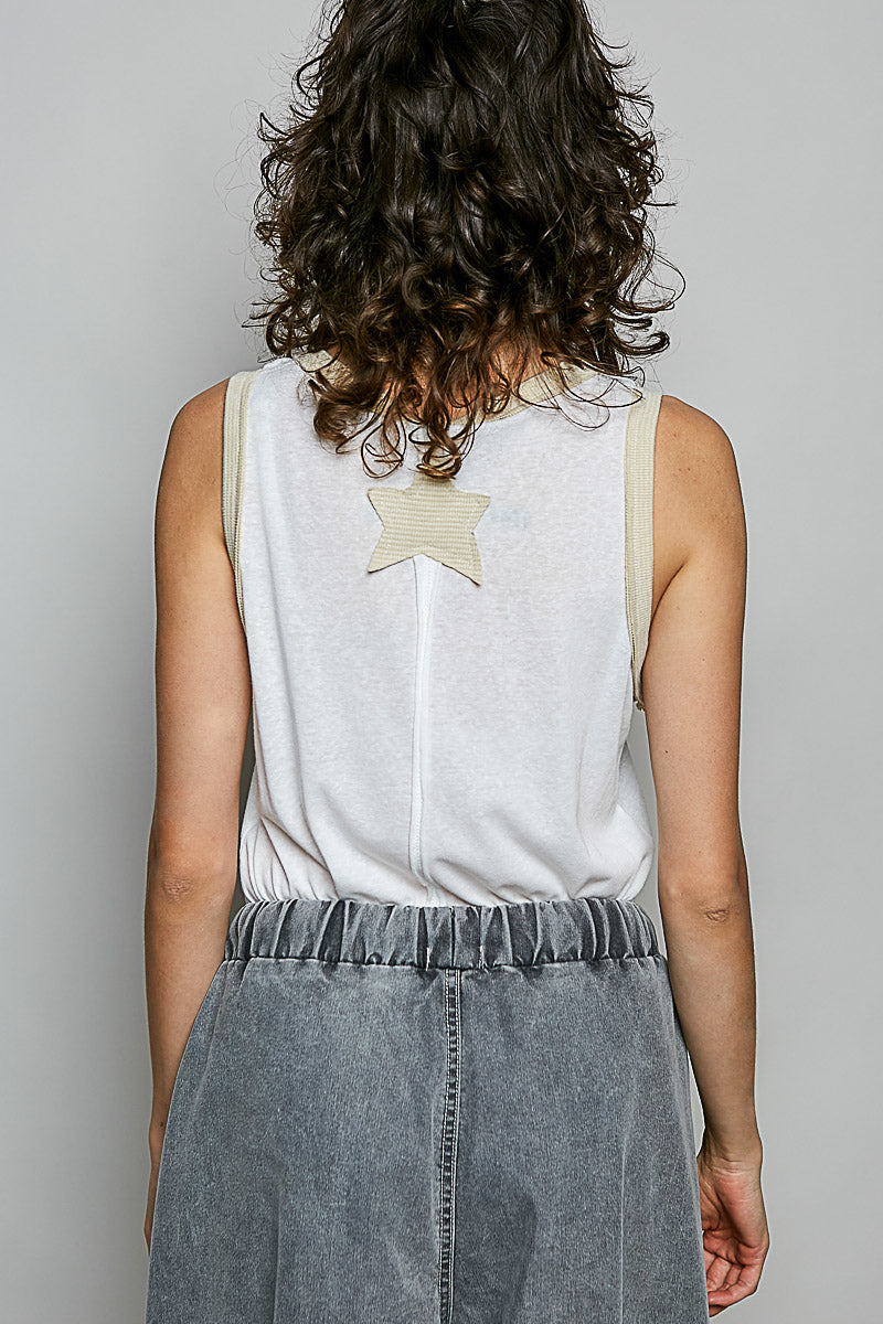 Star Applique Tank Top