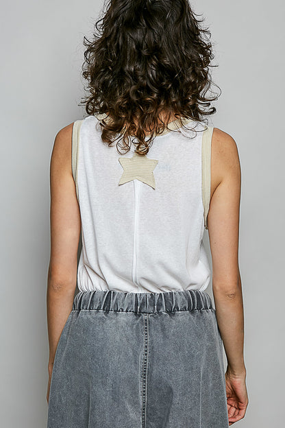Star Applique Tank Top
