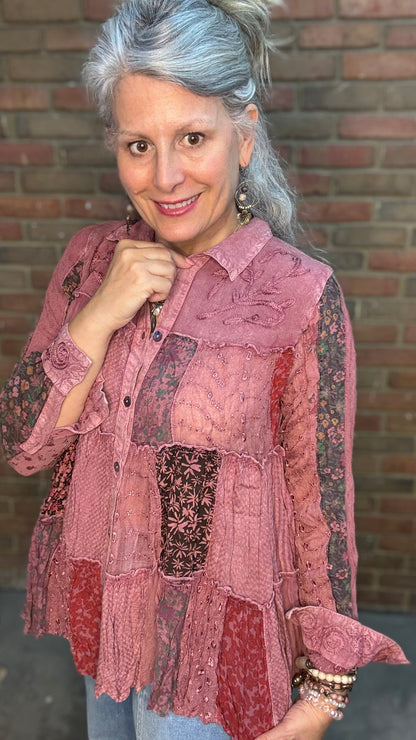 Vintage Tiered Shirt