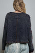 Indigo Waffle Star Top - Vintage Vault Boutique