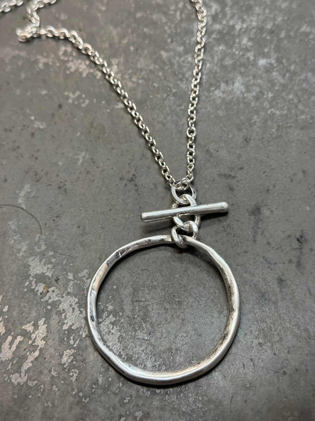 Silver Circle Necklace