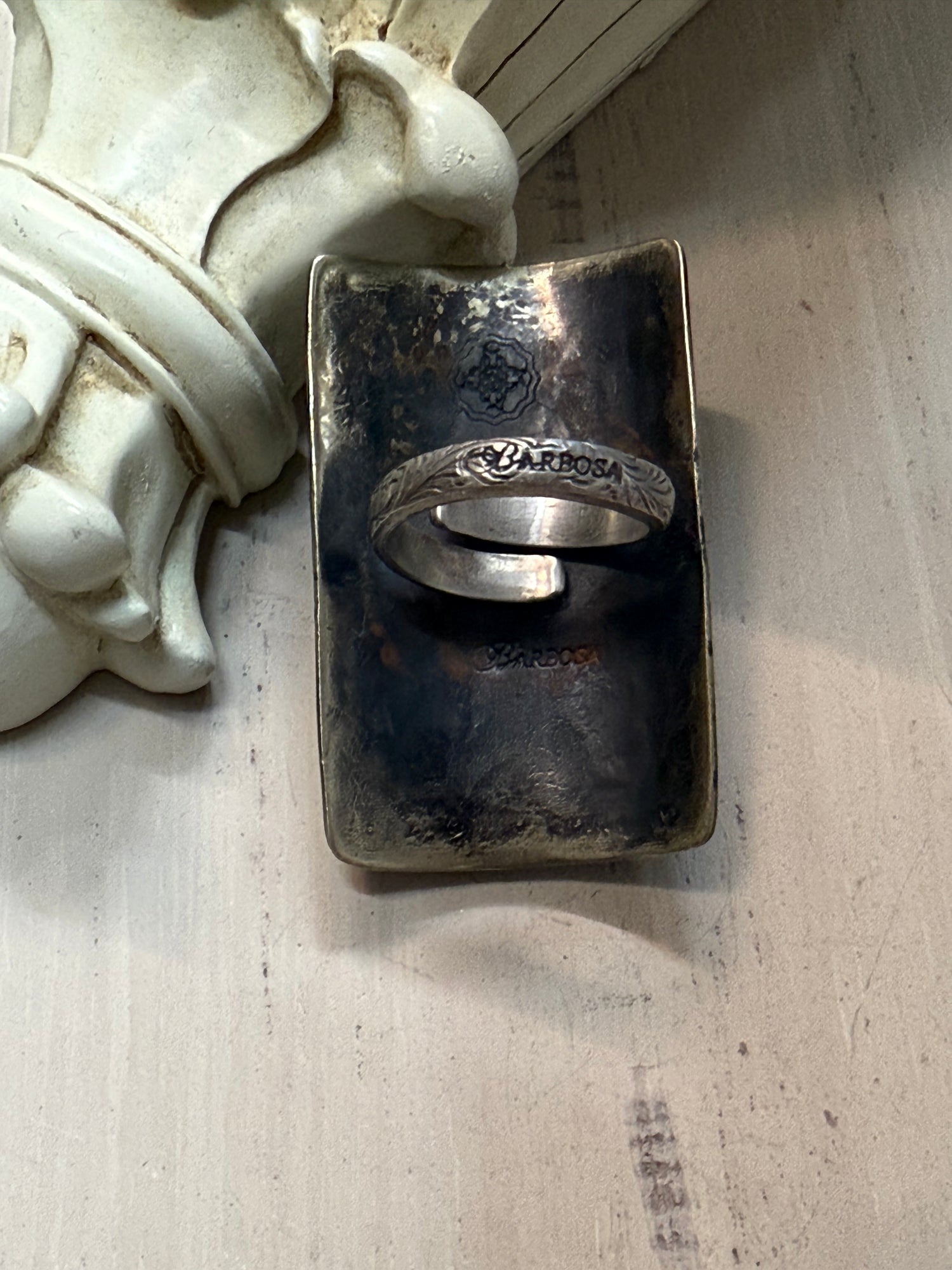 Bleeding Heart with Cross Ring