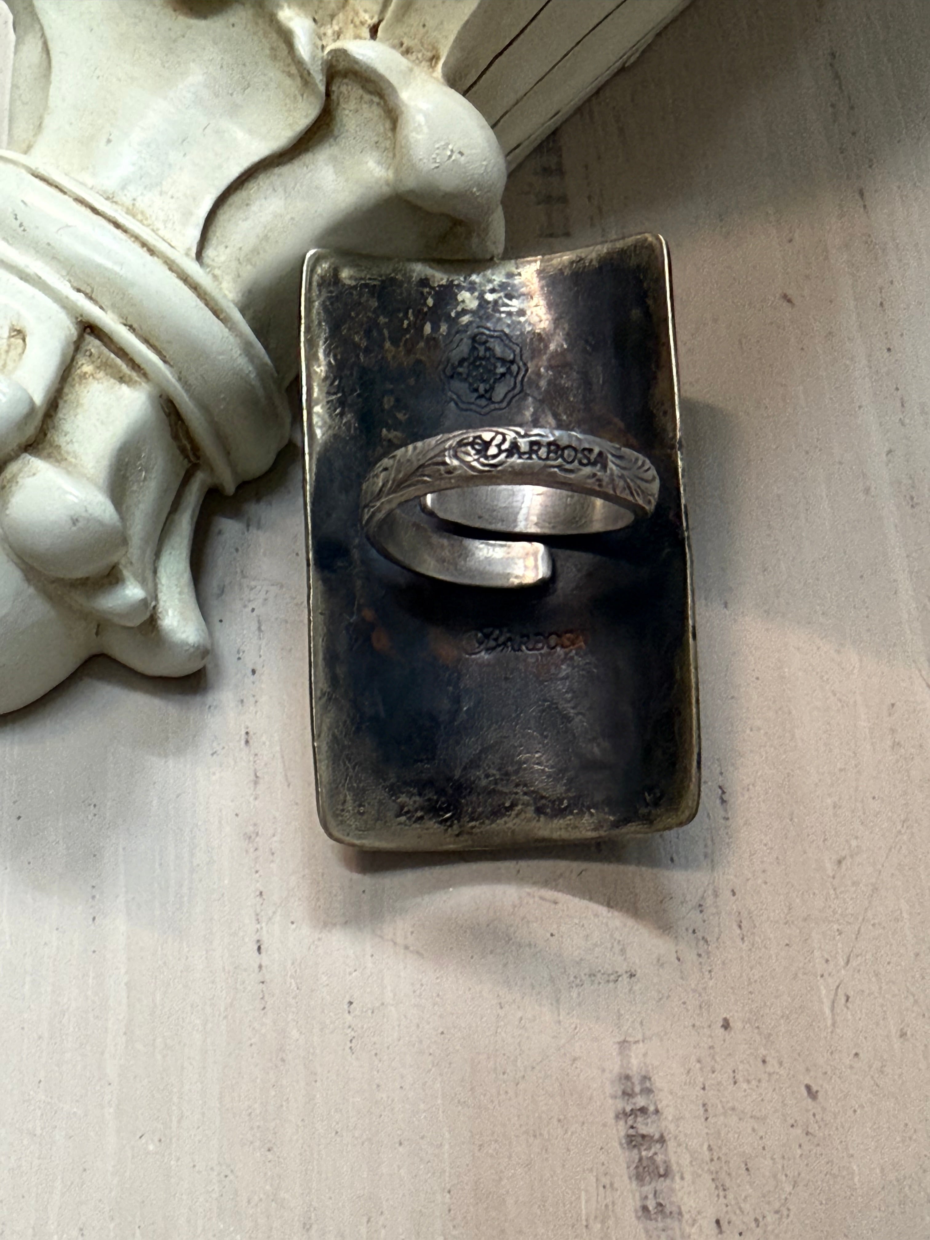 Bleeding Heart with Cross Ring
