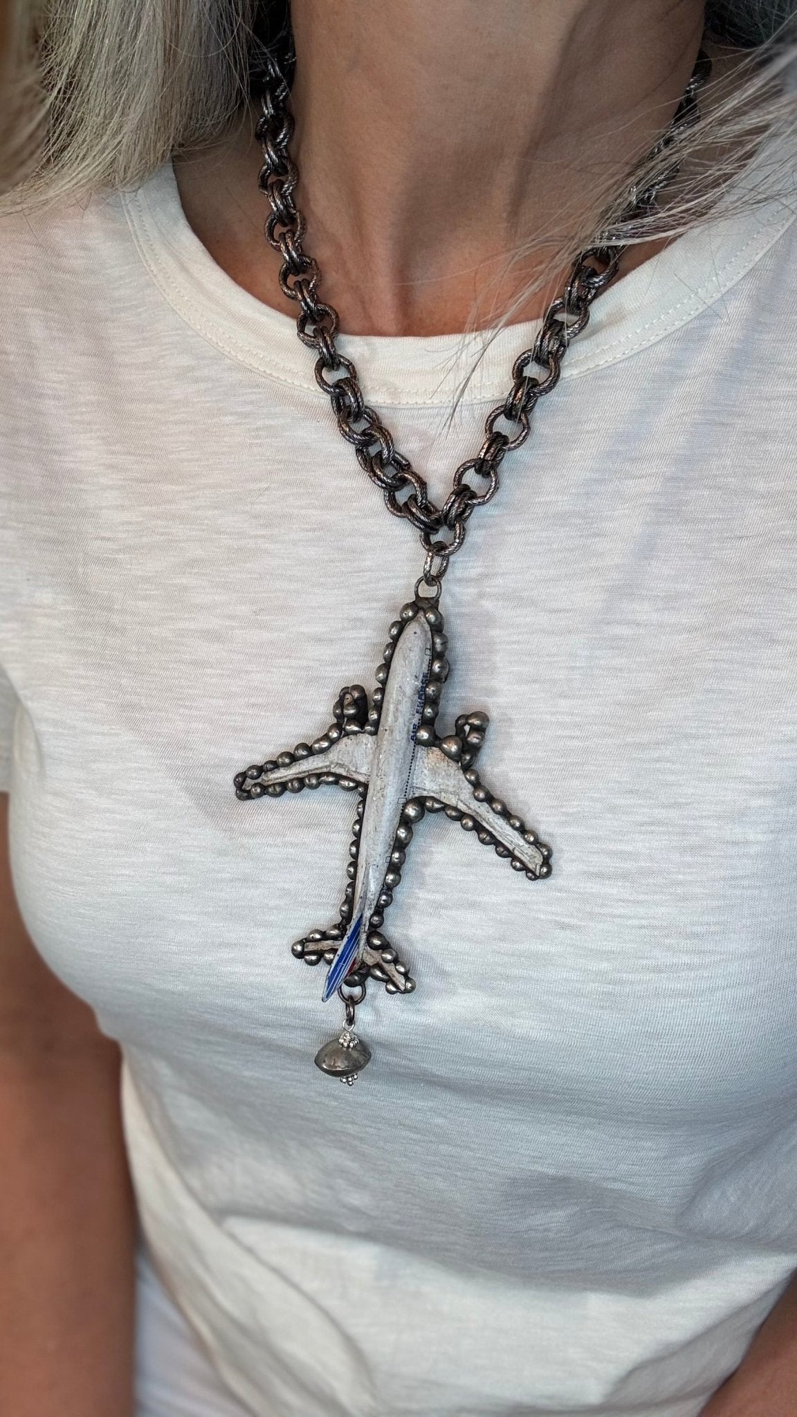 Air France Necklace - Vintage Vault Boutique