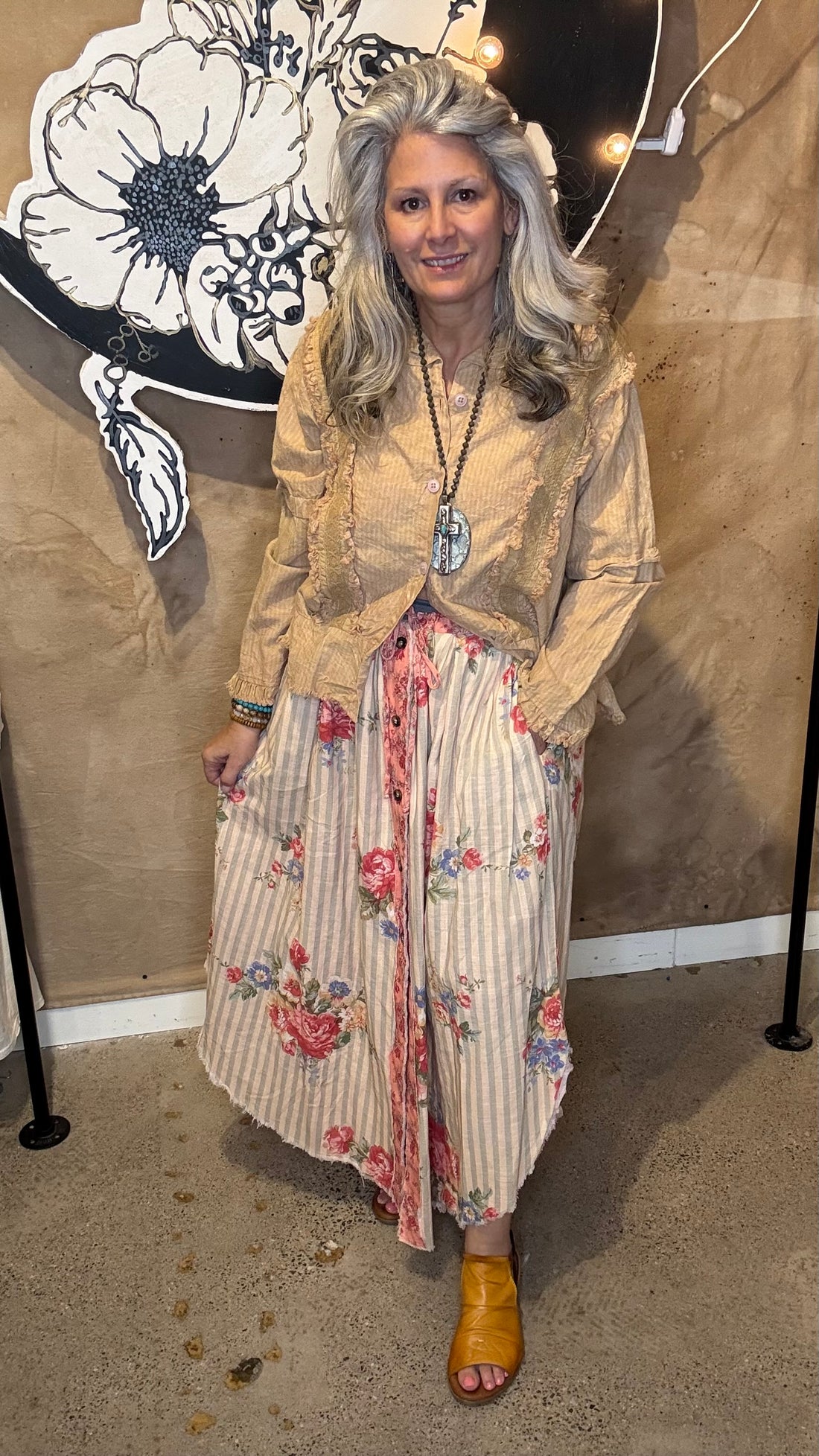 Floral Meadow Skirt (Reversible)