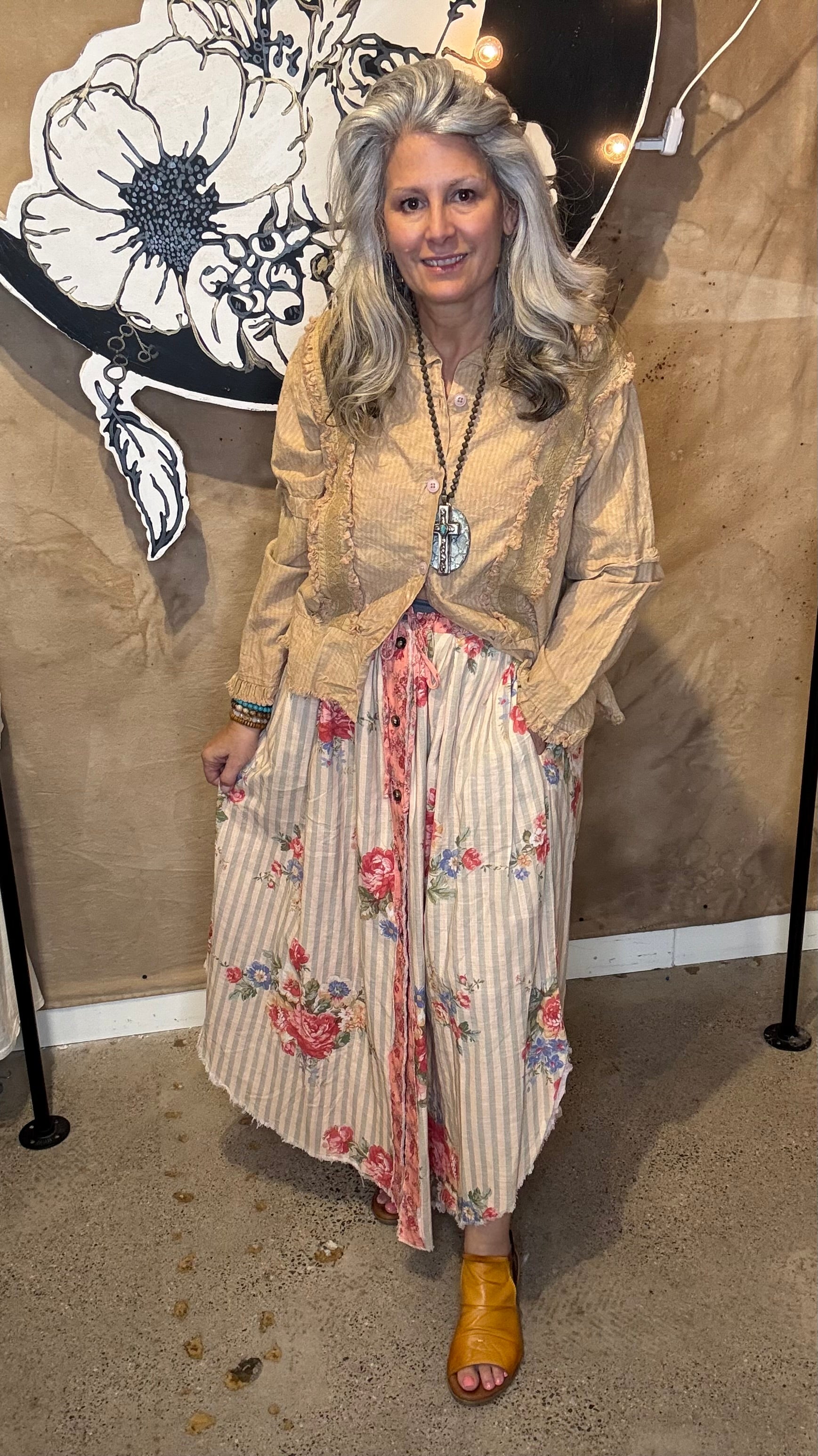 Floral Meadow Skirt (Reversible)