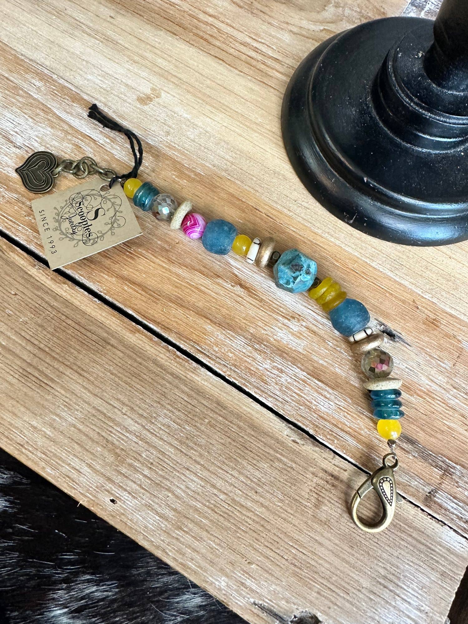 Moody Blue Metallic Bracelet - Vintage Vault Boutique