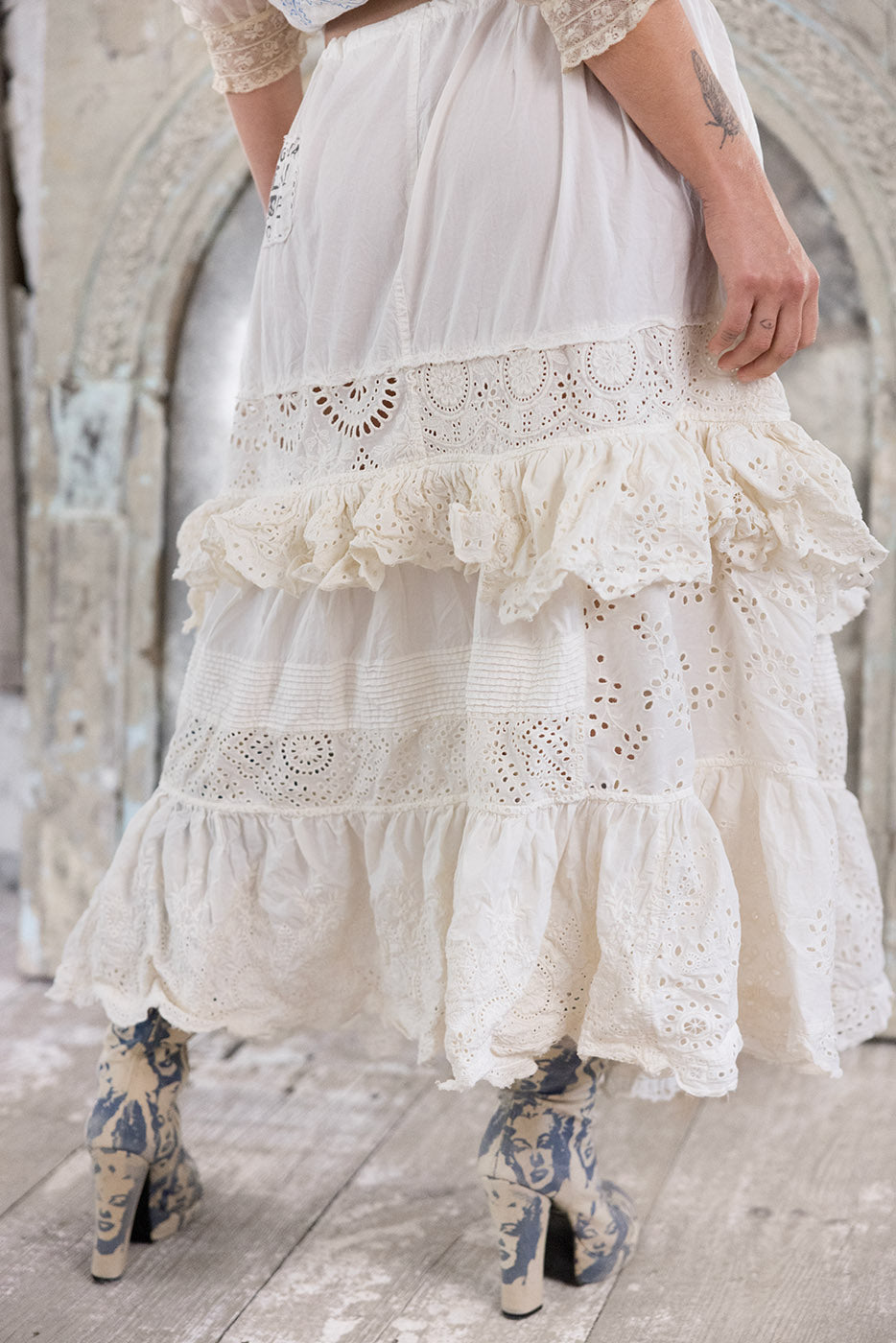 Skirt 197 Eyelet Pissarro Skirt in True