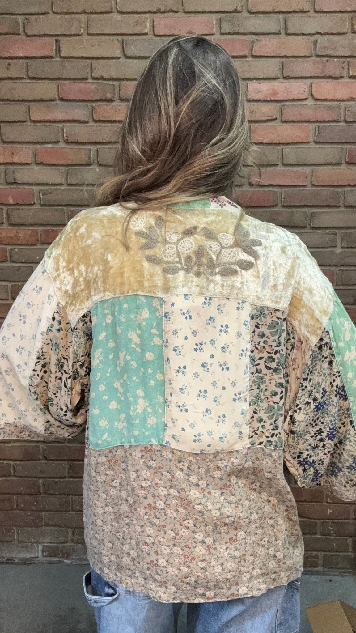 Vintage Kimono Top with Pockets - Vintage Vault Boutique