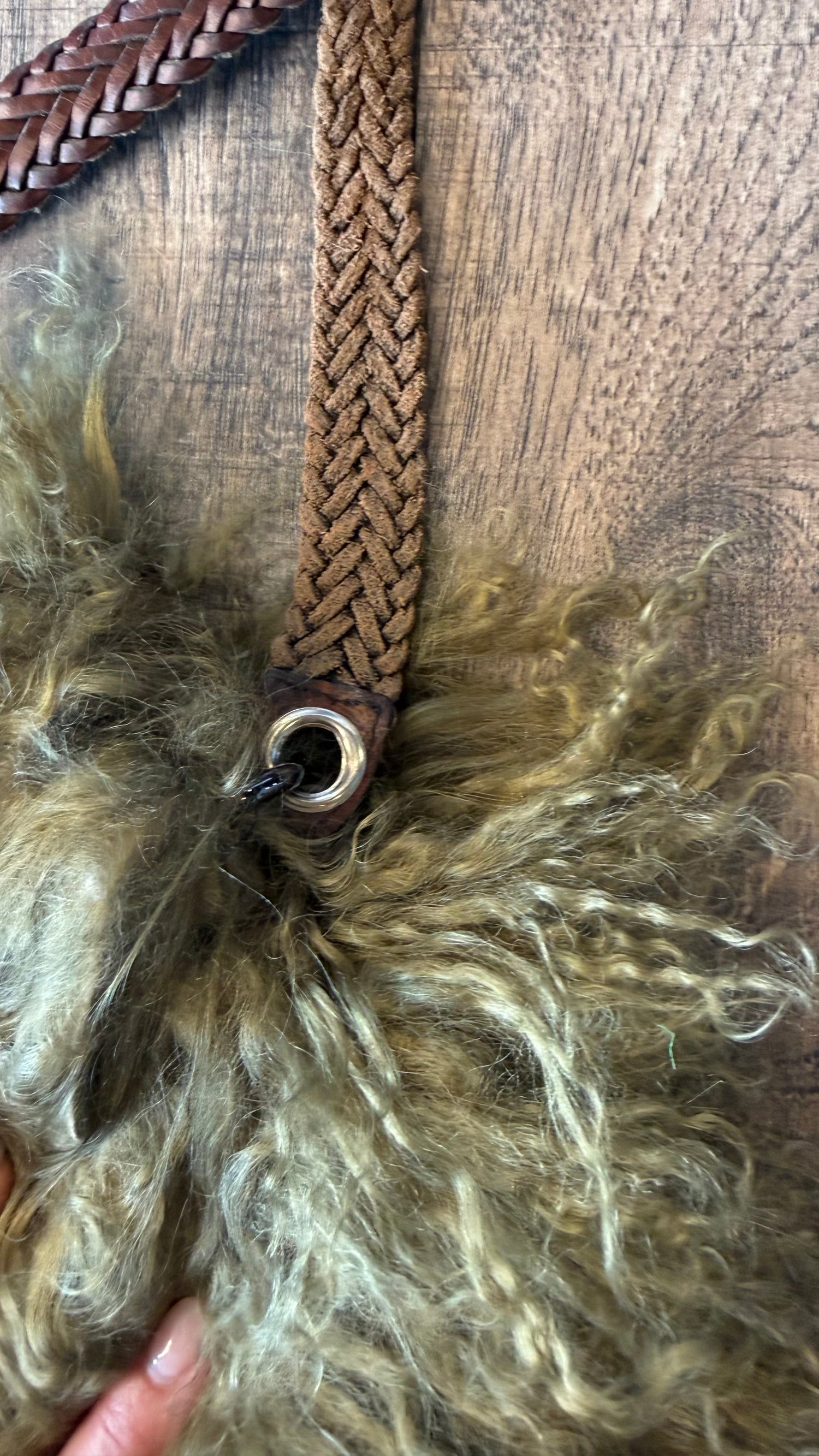 Small Green Mongolian Hand Bag