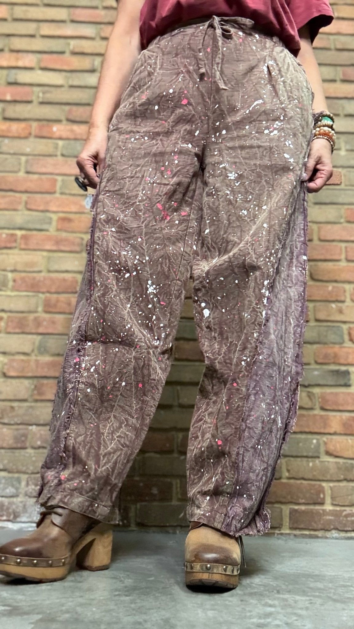 Taking Sides Pants - Sunset - Vintage Vault Boutique