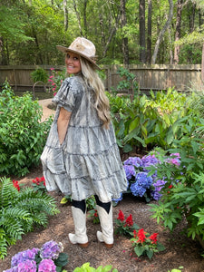 Pollyanna Distressed Black Duster/Dress