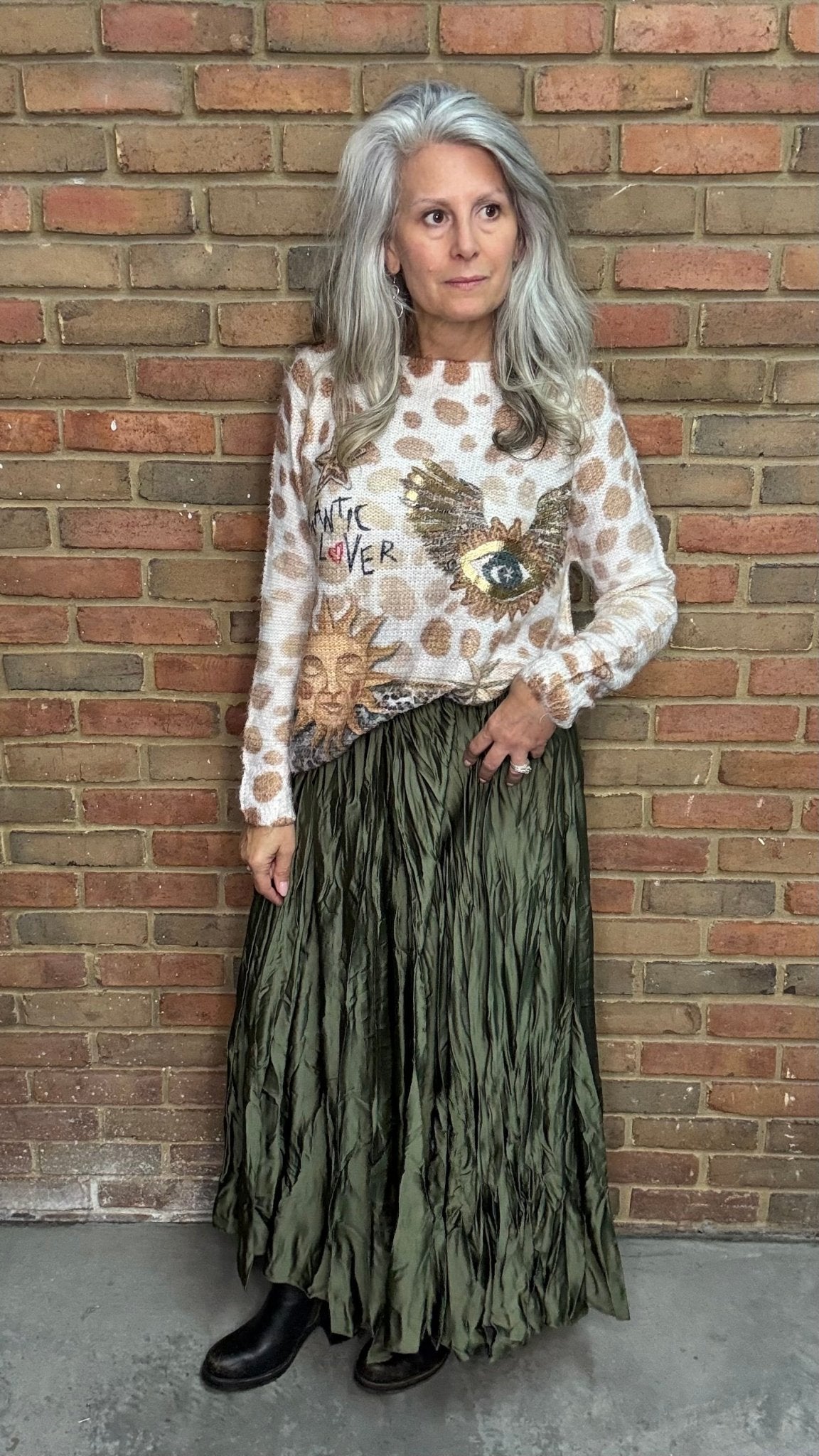 Crushed Skirt - Vintage Vault Boutique