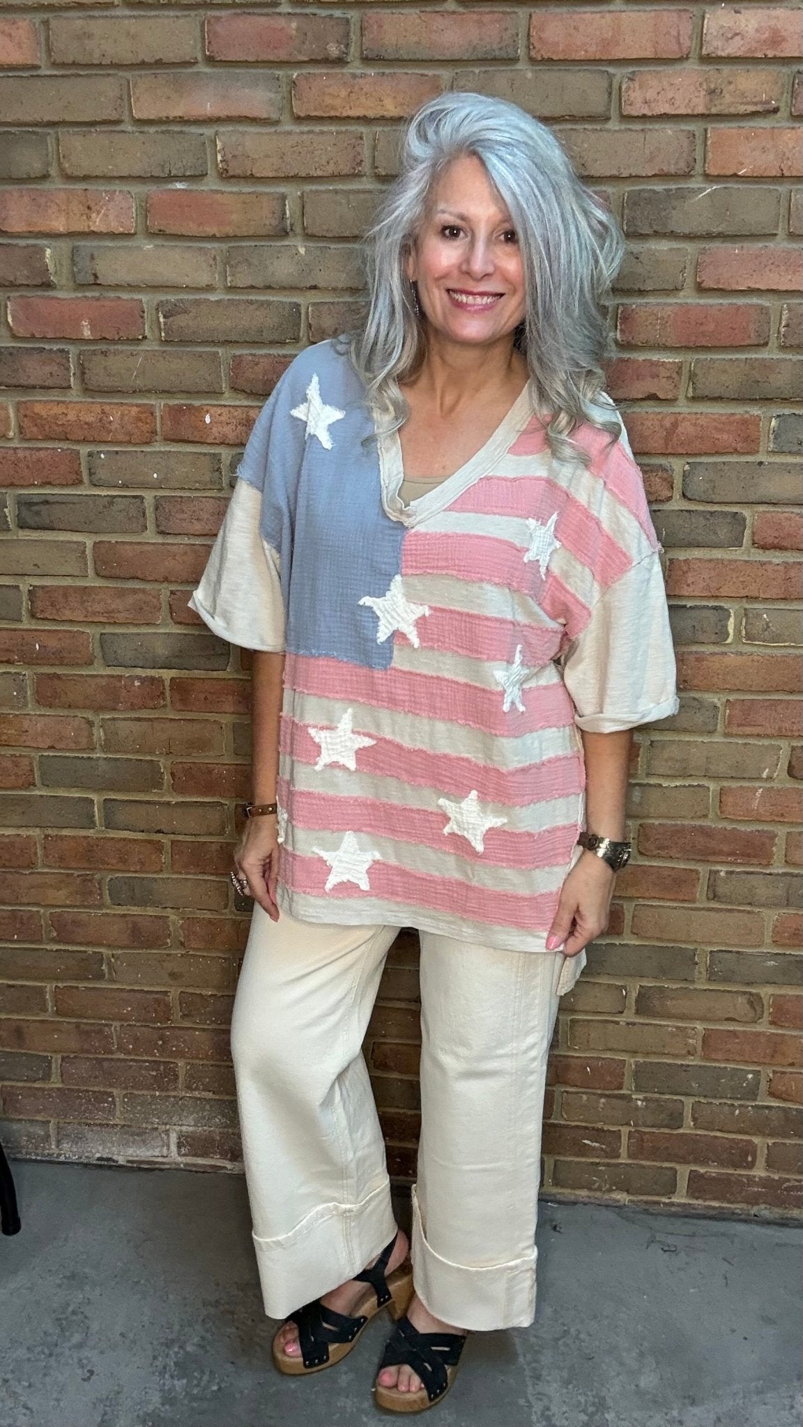 American Flag Top - Vintage Vault Boutique