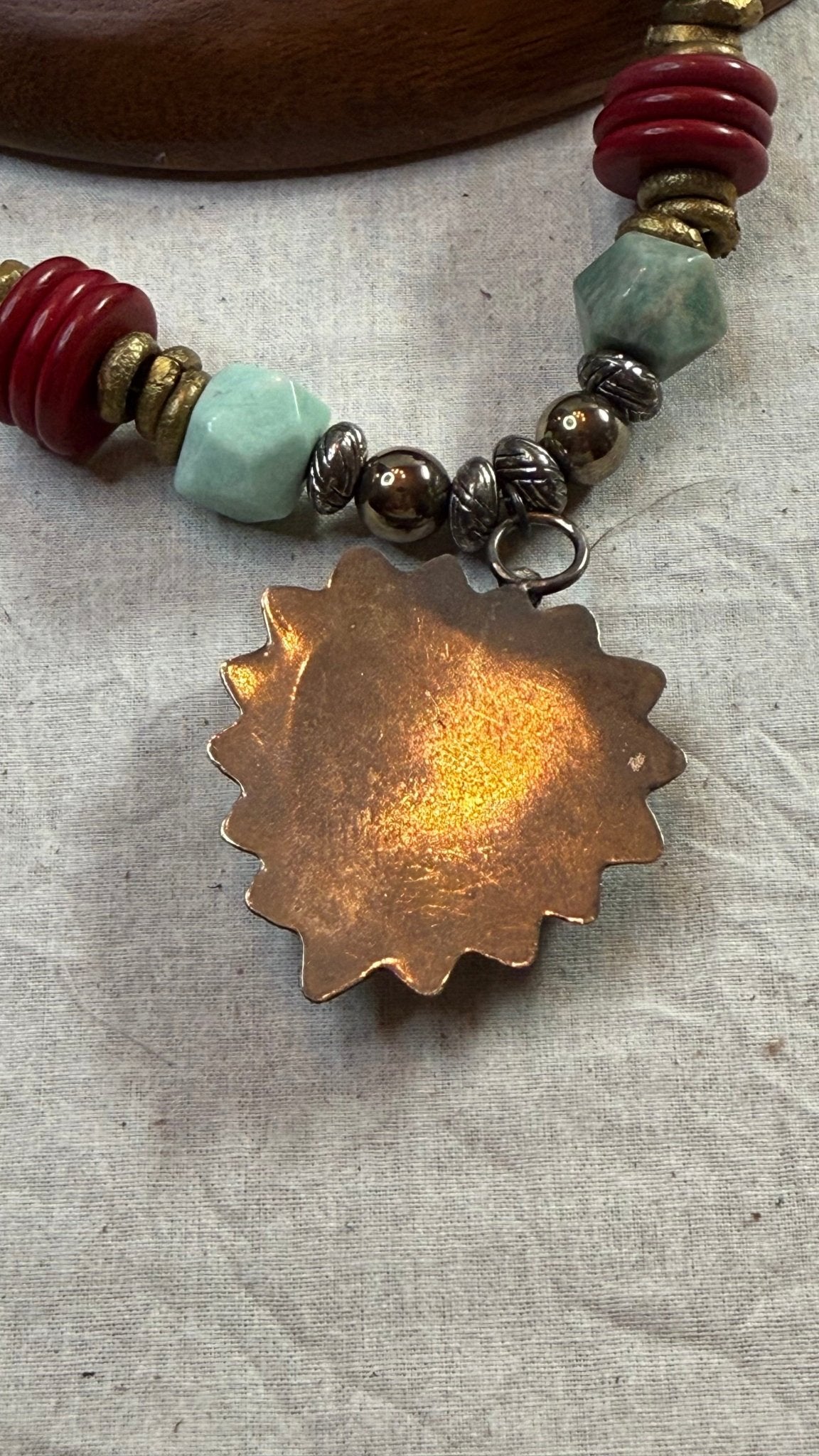 Red Heart Necklace - Vintage Vault Boutique