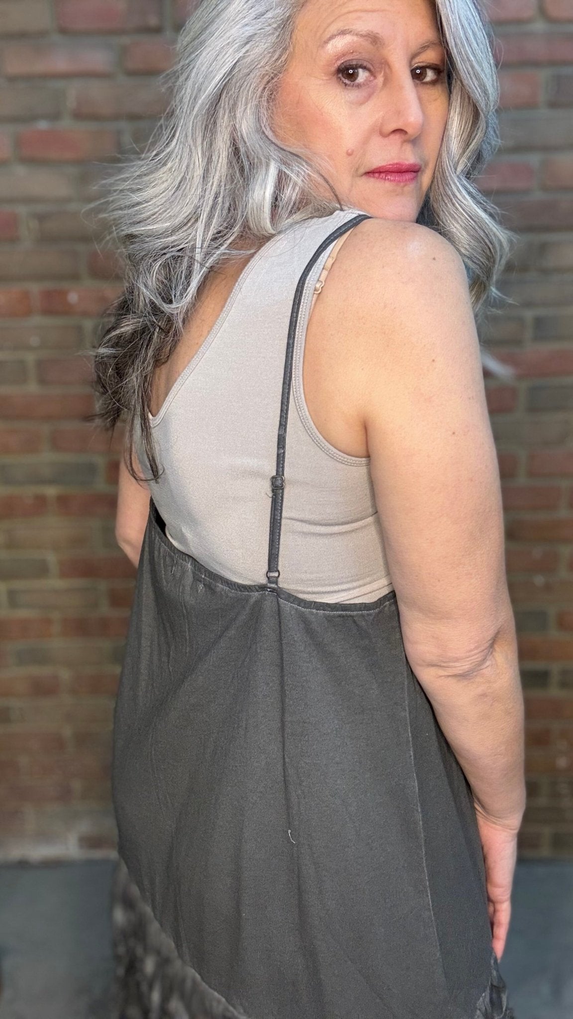 Vintage Slip Dress Black - Vintage Vault Boutique