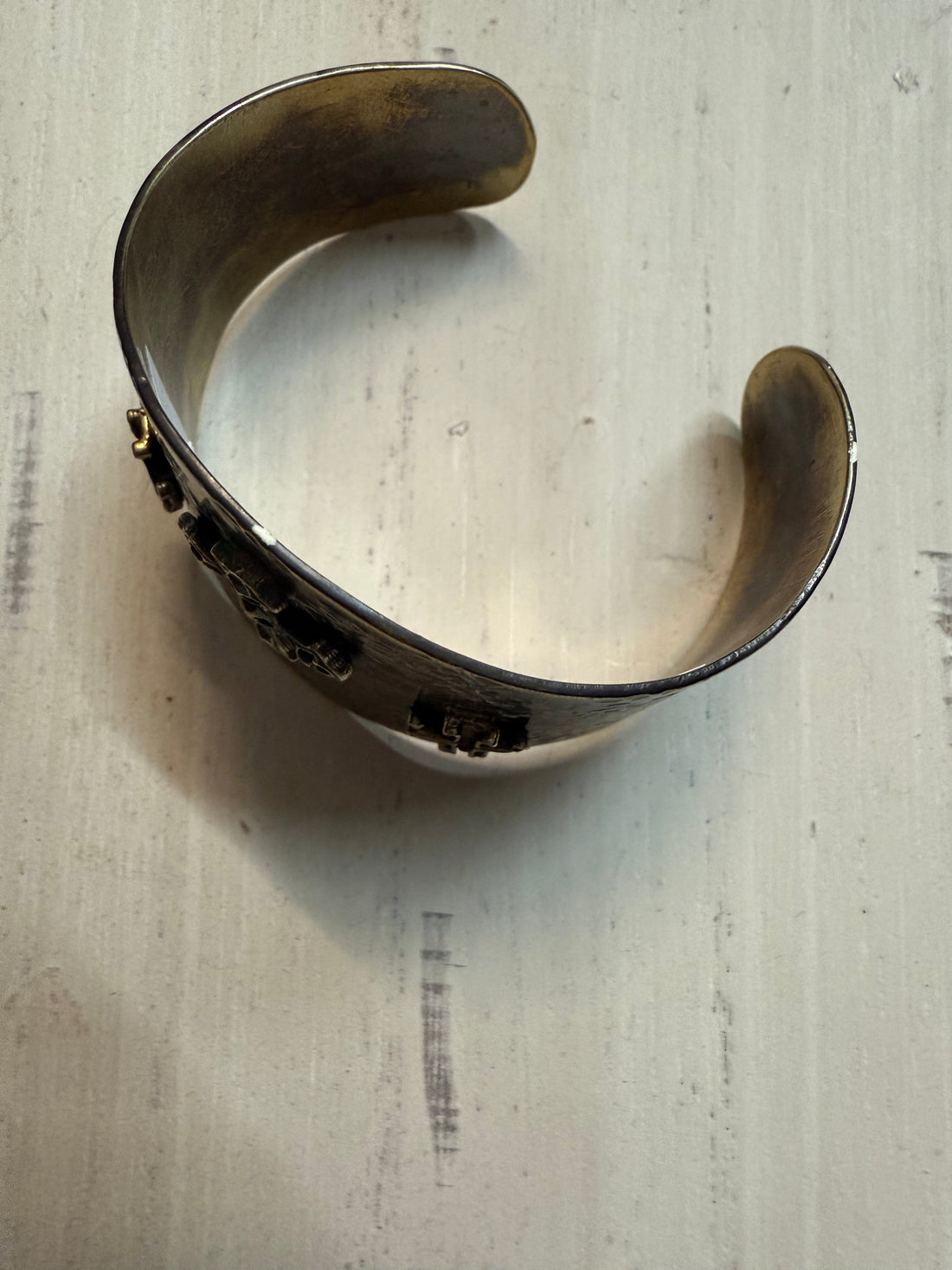 Triple Cross Metal Bracelet