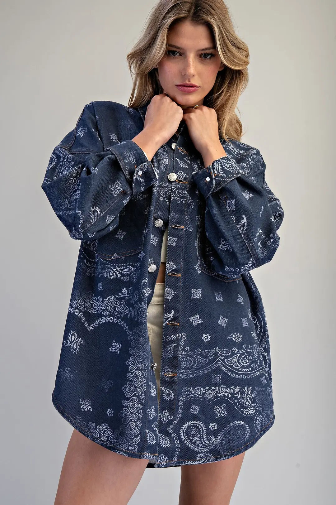 Mineral Washed Bandana Jacket