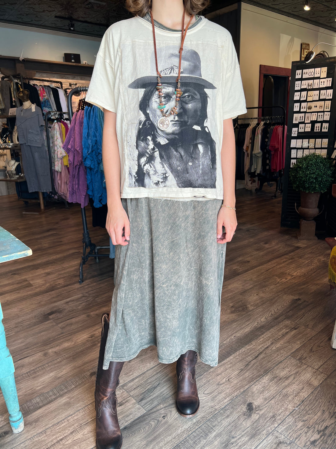 Native American Patch Tee Shirt