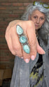 Triple Larimar Stone Ring - Vintage Vault Boutique