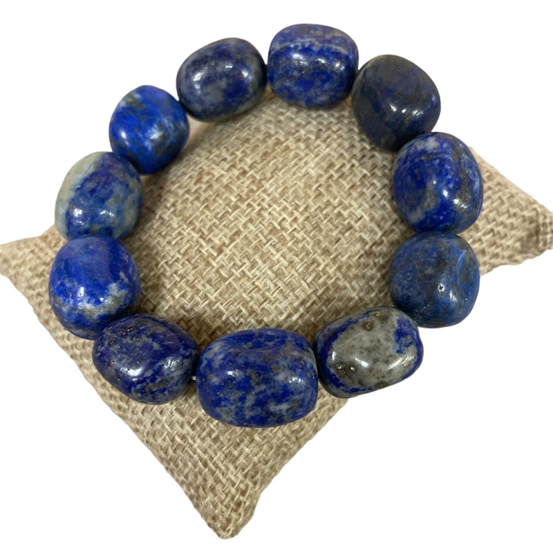 Large Semi-Precious Stone Stretch Bracelet