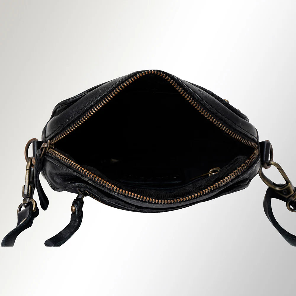 Leather Star Studded Bag