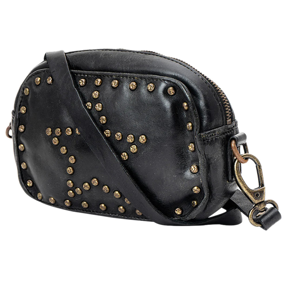 Leather Star Studded Bag