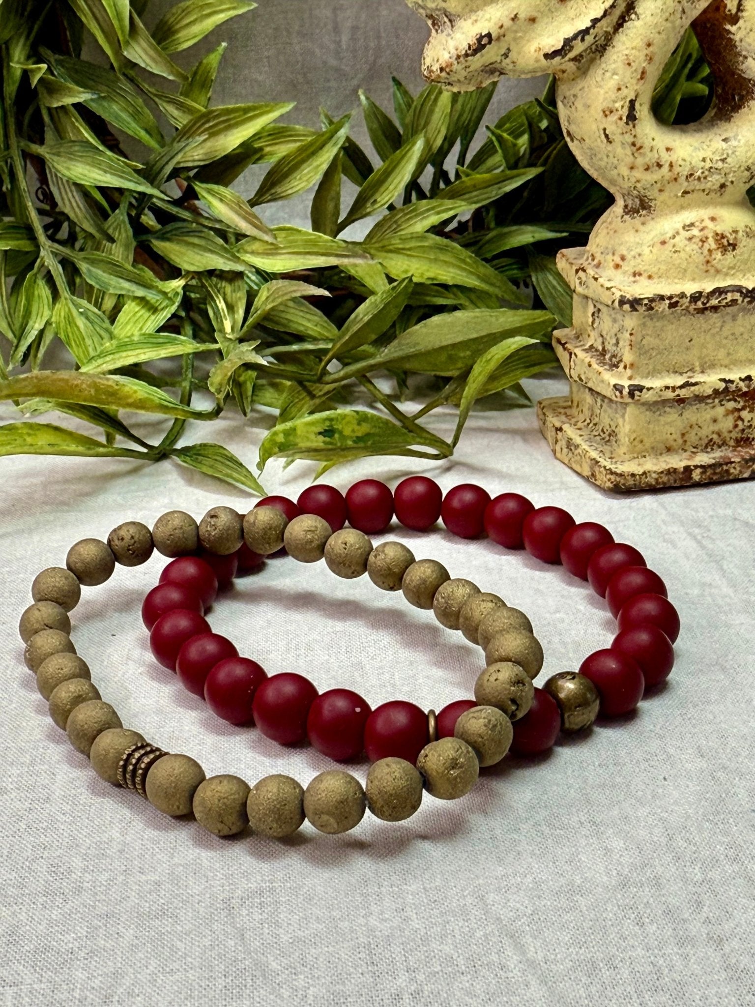 6mm Stone Stretch Bracelet - Vintage Vault Boutique