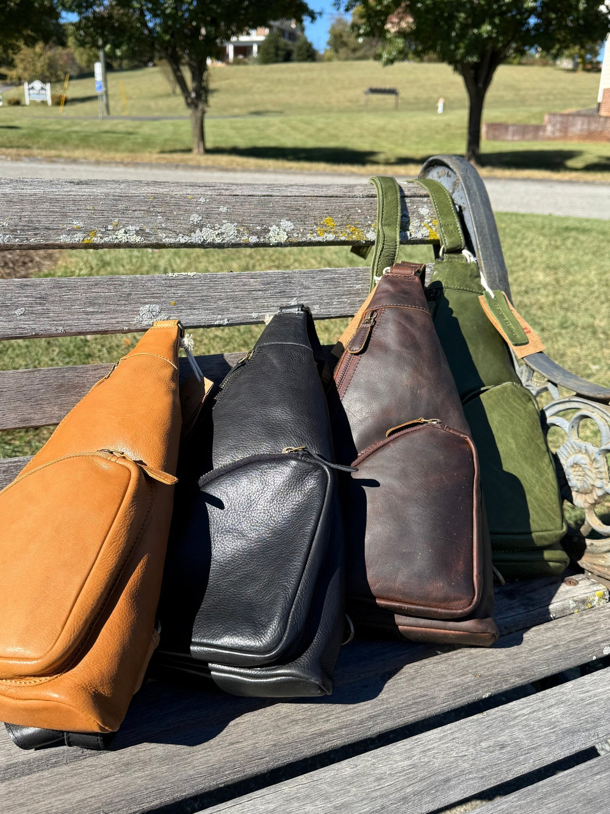 Leather Sling Bag 205 - Vintage Vault Boutique
