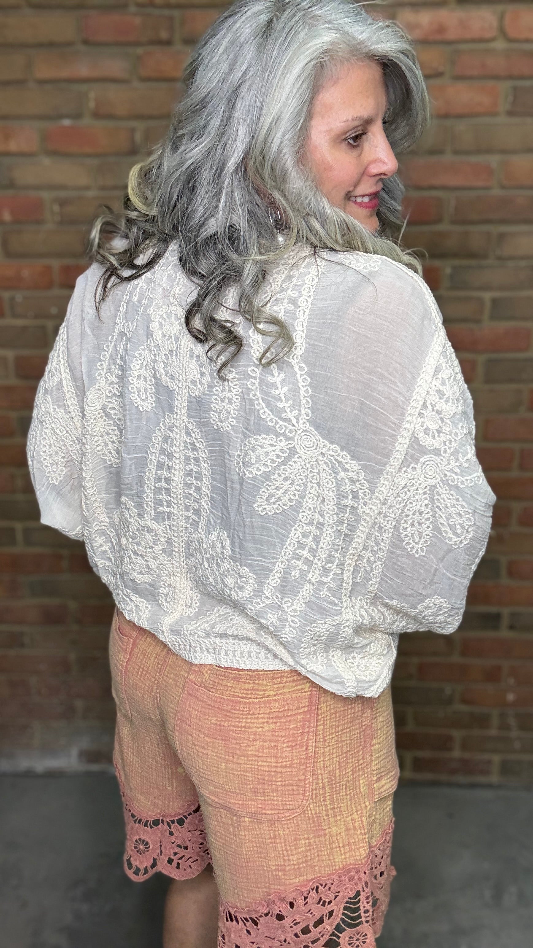 Natural Crochet Design Cardigan