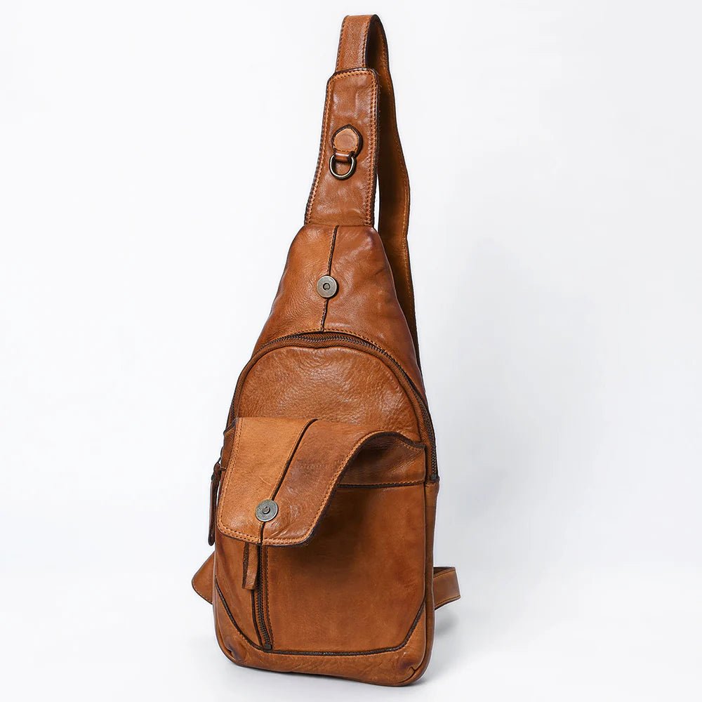 Leather Sling Bag - Vintage Vault Boutique