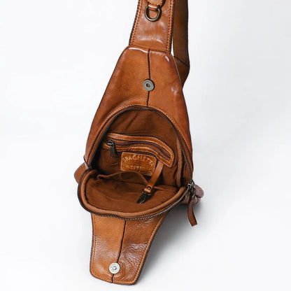 Leather Sling Bag - Vintage Vault Boutique