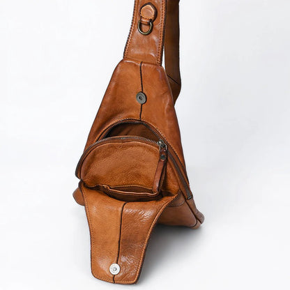 Leather Sling Bag - Vintage Vault Boutique