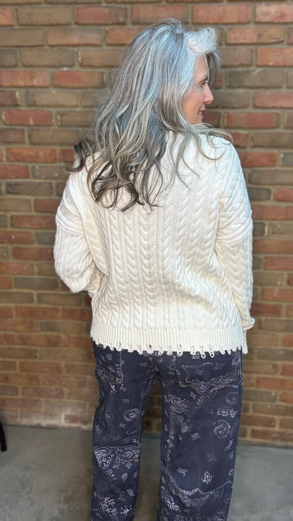RANIA Cable Knit Sweater