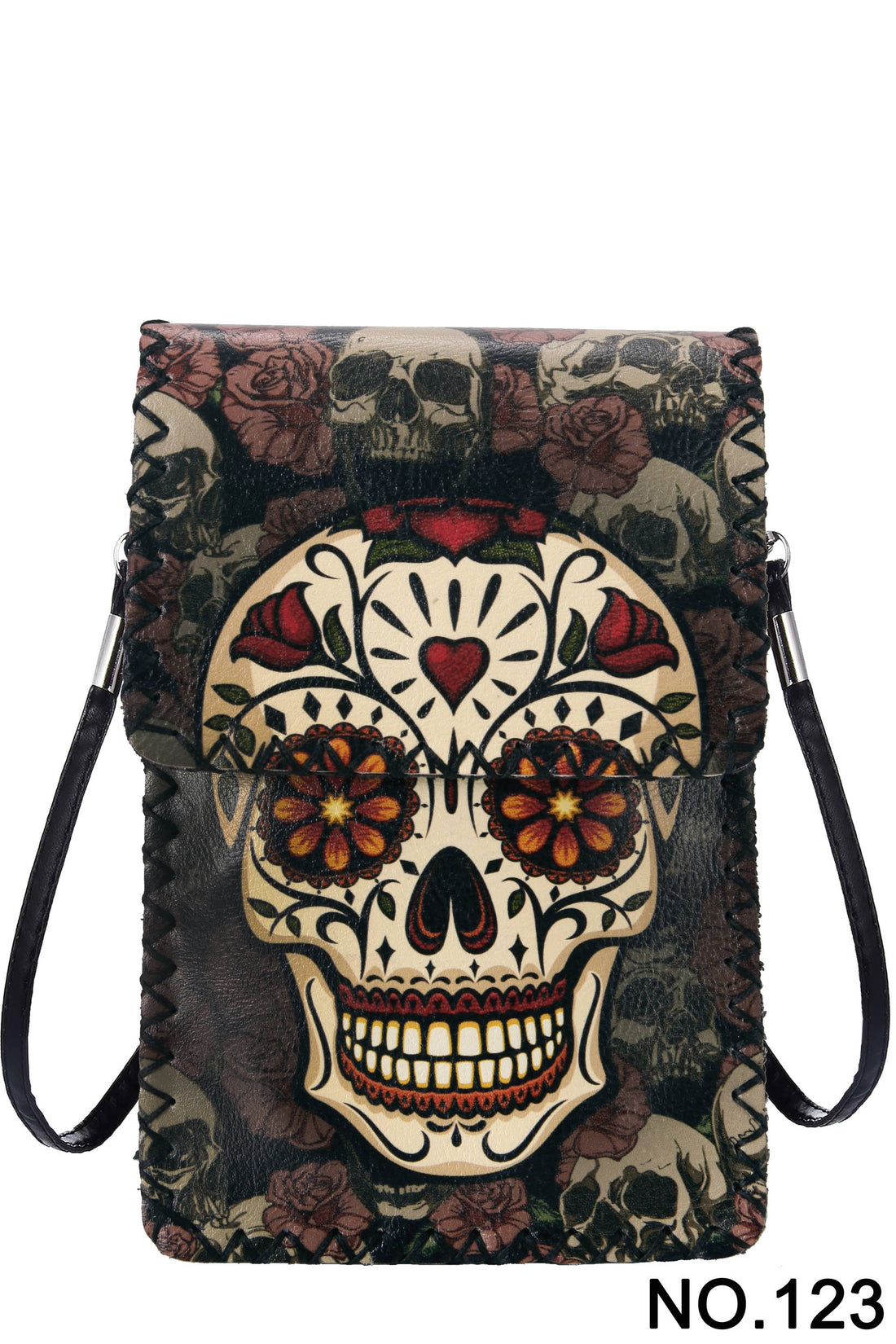 Sugar Skull Cross Body Bag