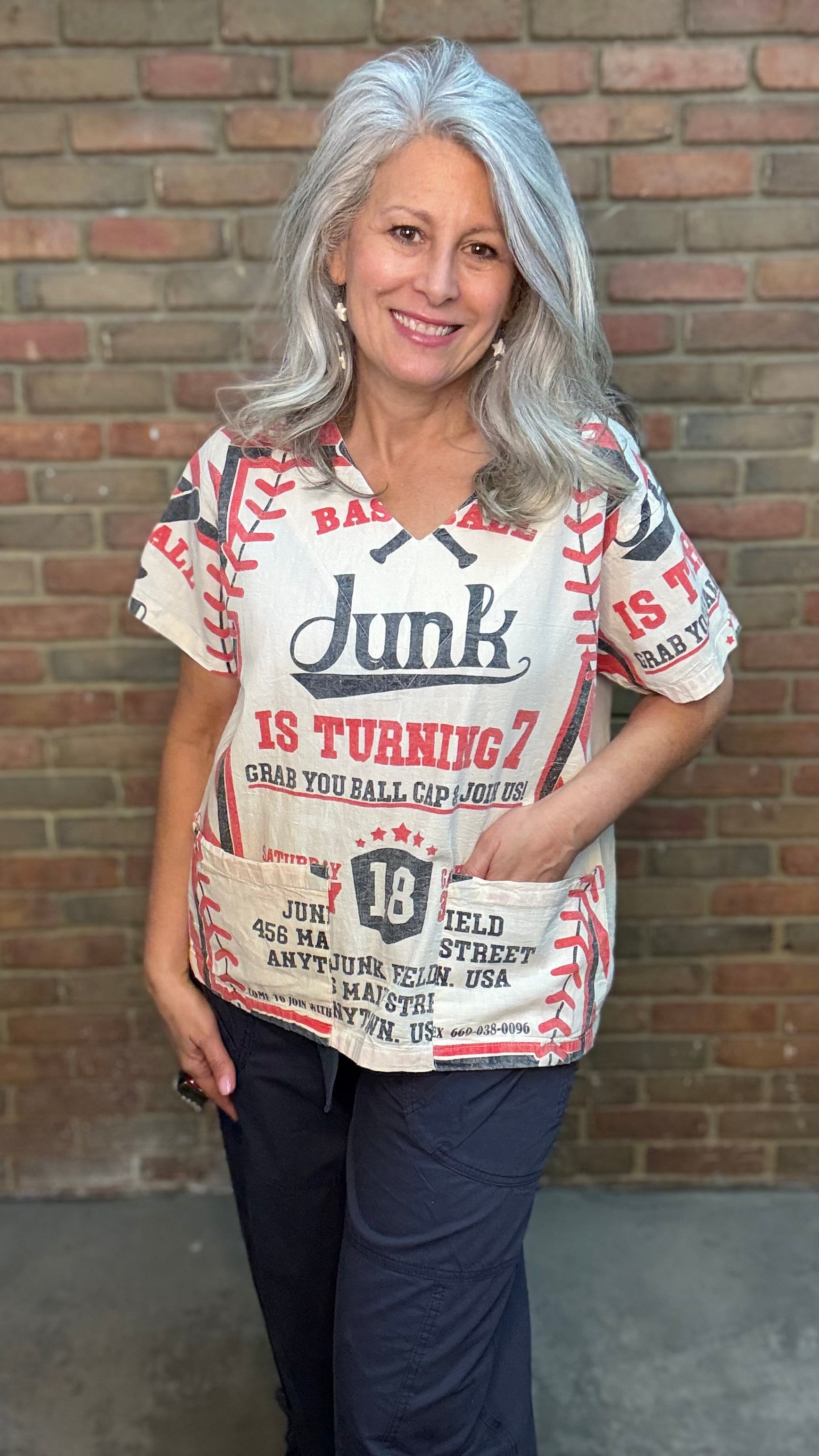 Junk Field Baseball Two Pocket Top