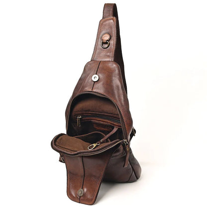 Leather Sling Bag - Vintage Vault Boutique