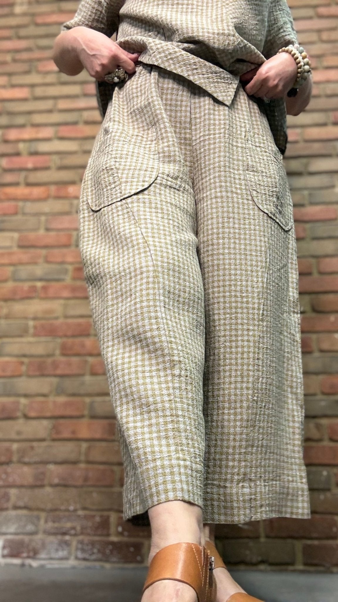 Ellery Butter Check Pant - Vintage Vault Boutique