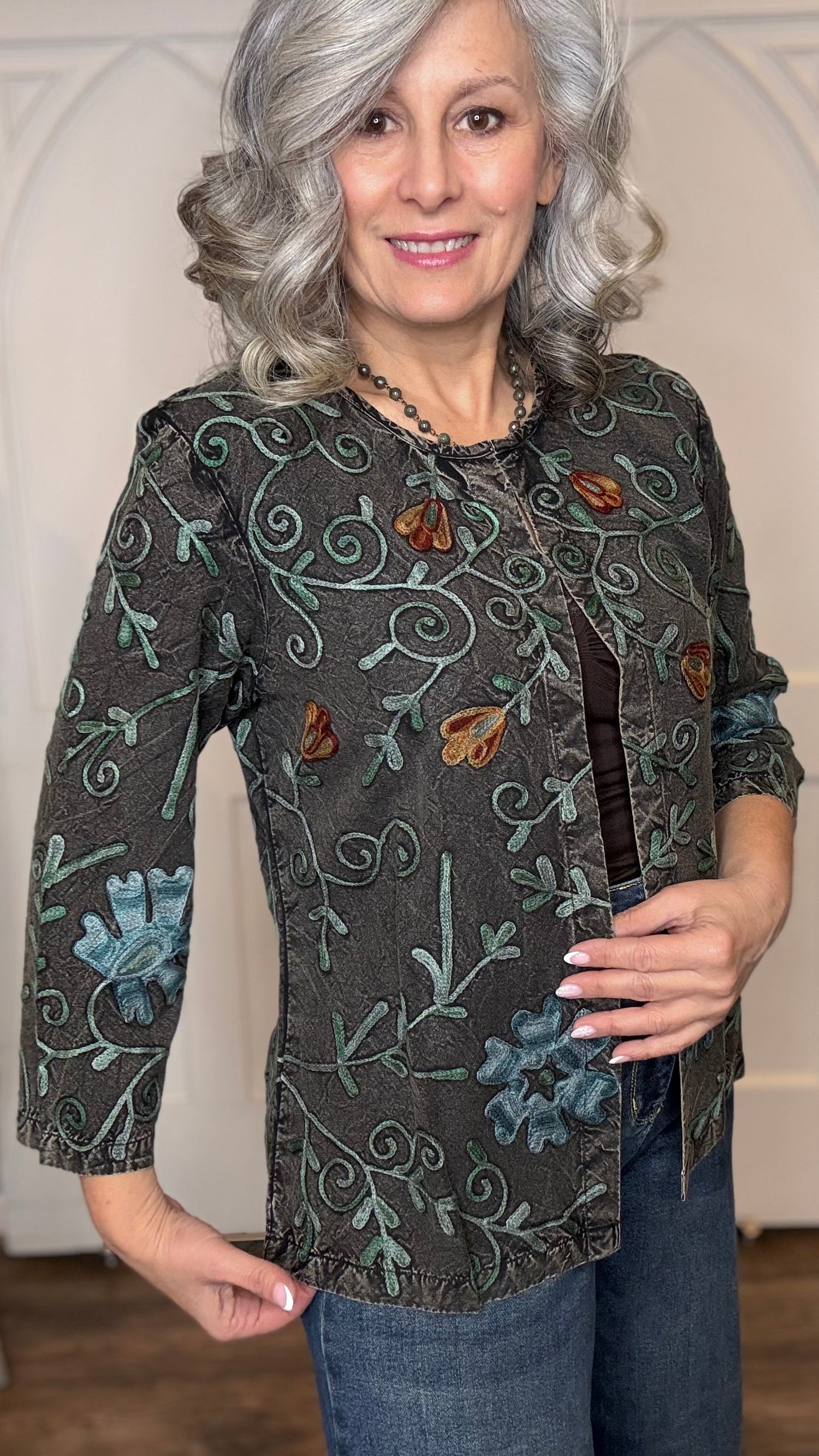 Nancy Embroidery Cardigan