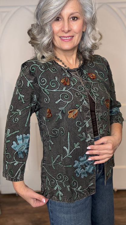 Nancy Embroidery Cardigan