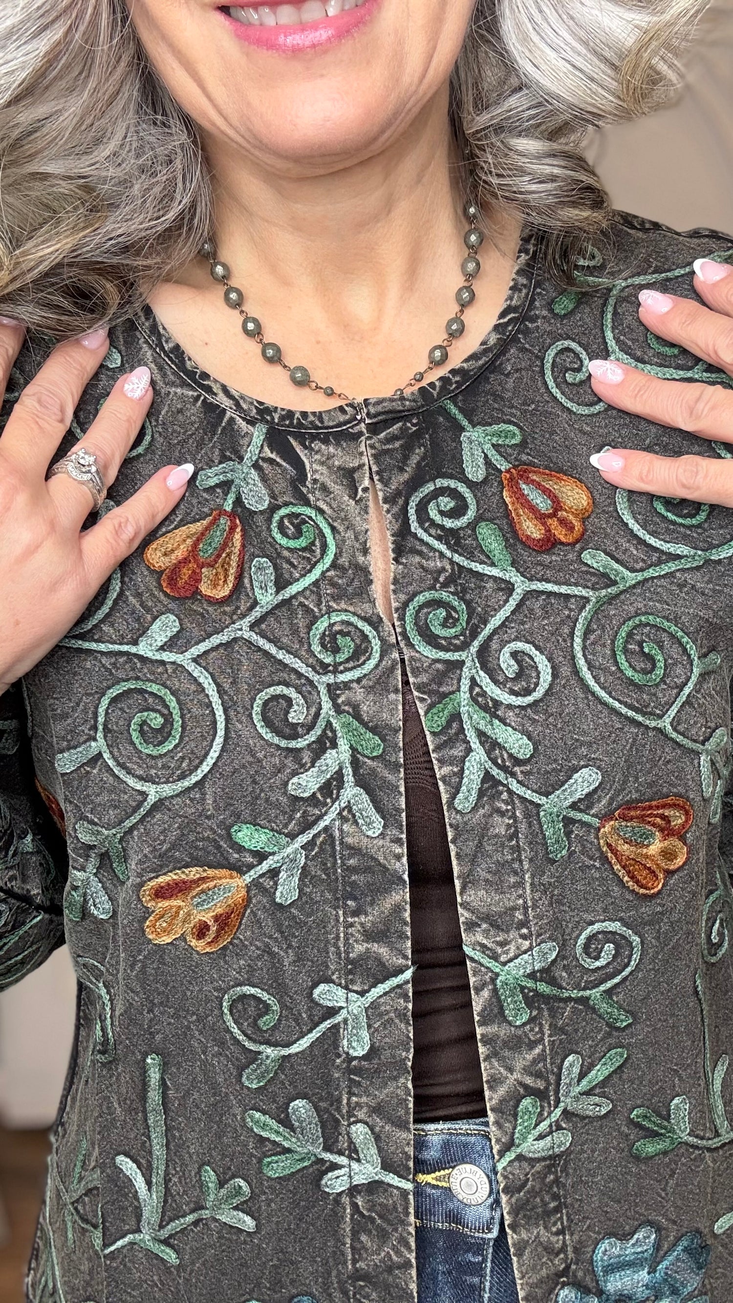 Nancy Embroidery Cardigan