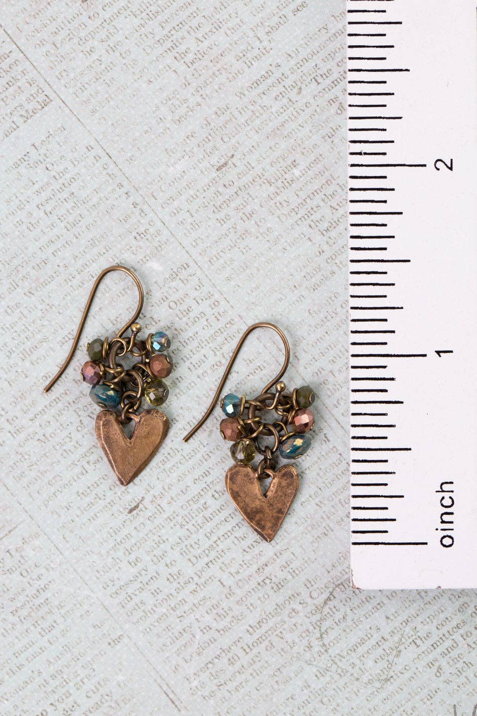 Crisp Autumn Czech Glass, Crystal Cluster Earrings