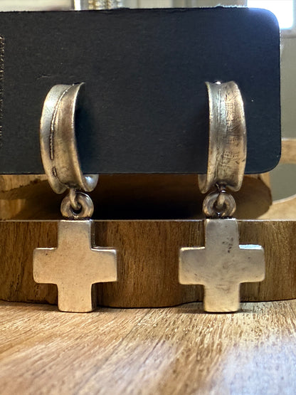 Hoop Cross Earring