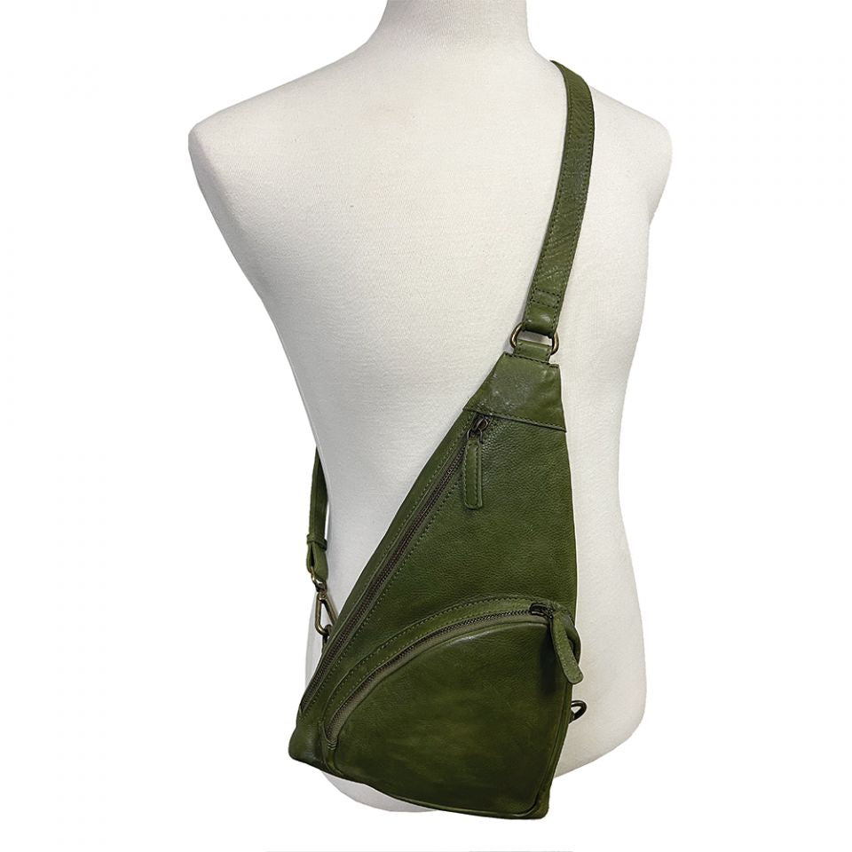 Leather Sling Bag 205 - Vintage Vault Boutique