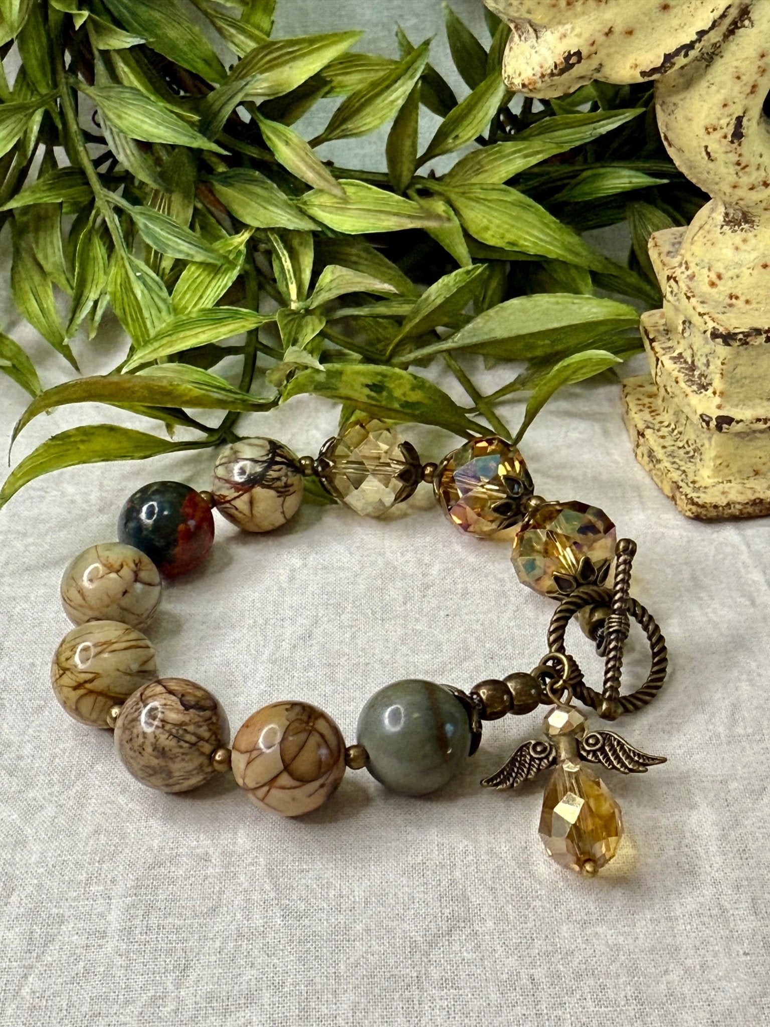 Angel Toggle Bracelet - Vintage Vault Boutique