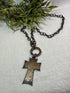 Rustic Cross Necklace - Vintage Vault Boutique