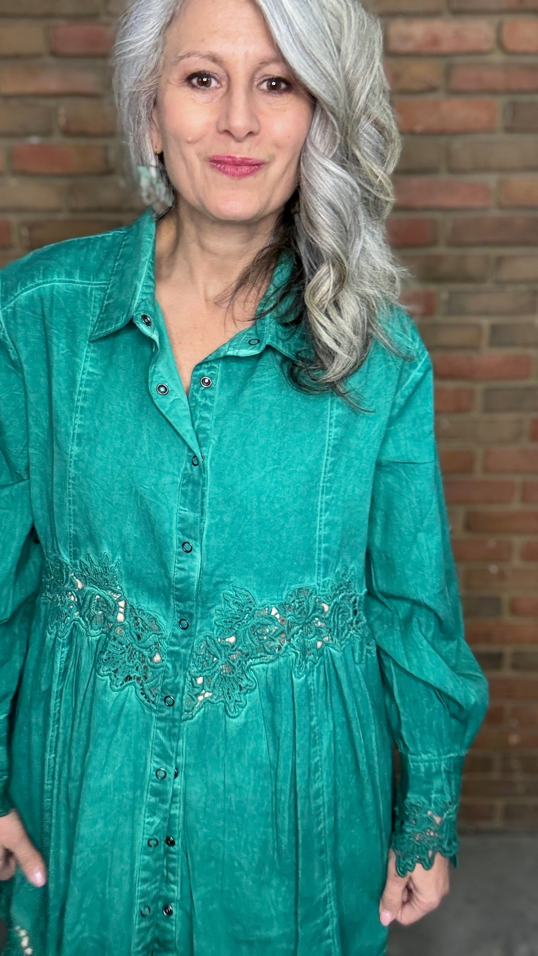 Emerald Vintage Lace Jacket