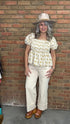 High Rise Cuffed Wide Leg Jean - Vintage Vault Boutique