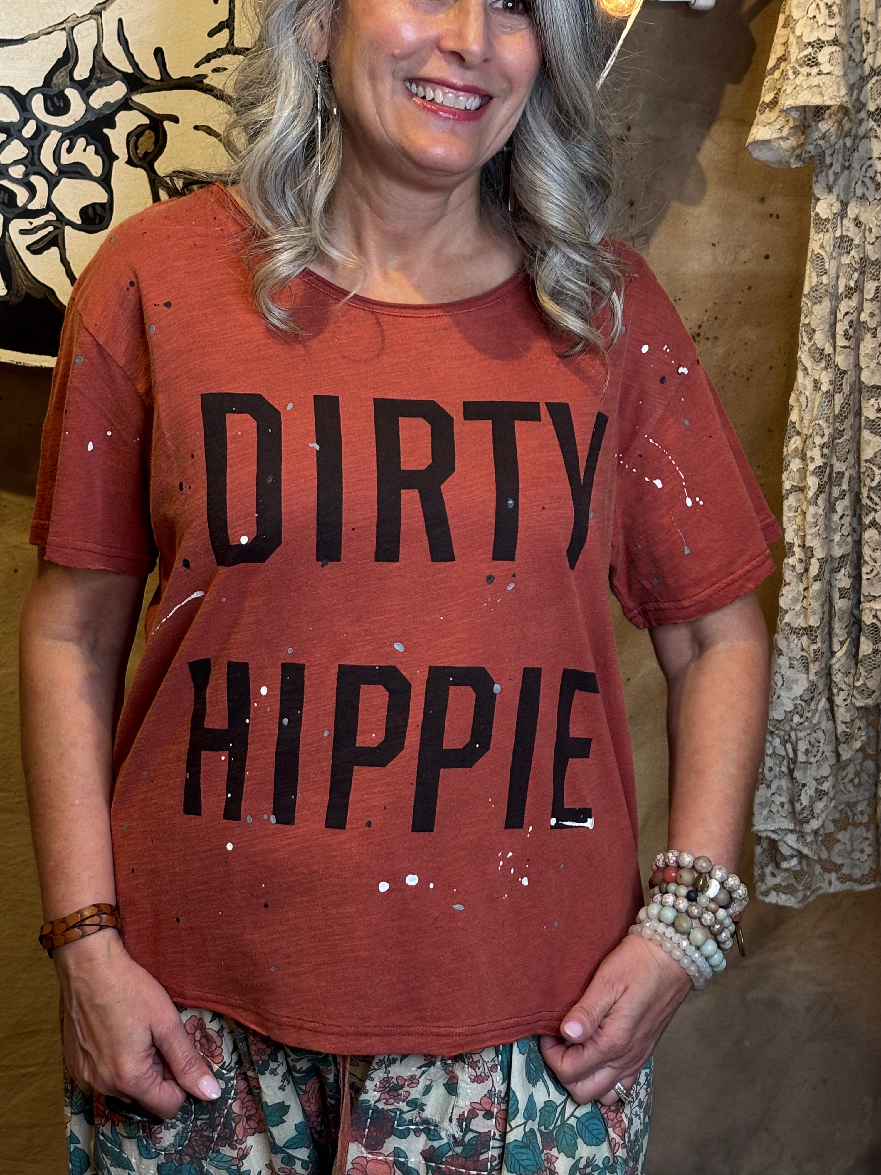 Dirty Hippie Tee - Rust